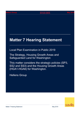 Matter 7 Hearing Statement