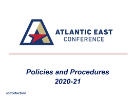 Download Atlantic East Policies & Procedures