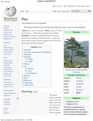 Pine - Wikipedia Visited on 06/20/2017