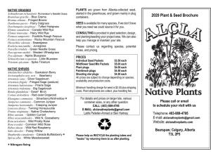 2020 Plant & Seed Brochure