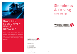 Sleepiness & Driving
