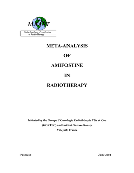 Meta Analysis of Amifostine in 5Adiothe5apy