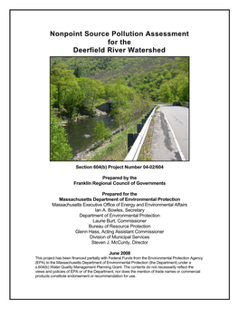 Nonpoint Source Pollution Assessment for the Deerfield River Watershed