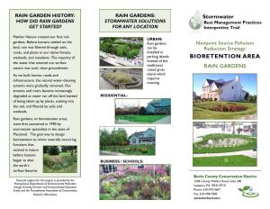 Stormwater Solutions for Any Location Rain Garden History