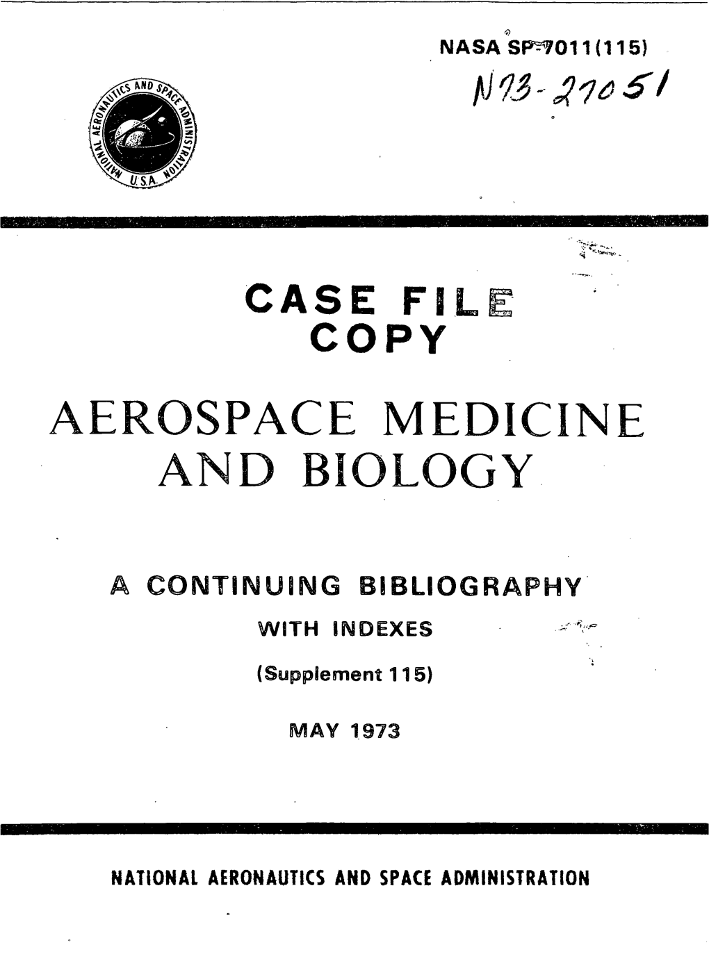 Aerospace Medicine and Biology