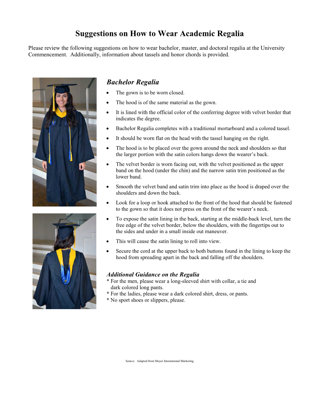 How to Wear Your Academic Regalia