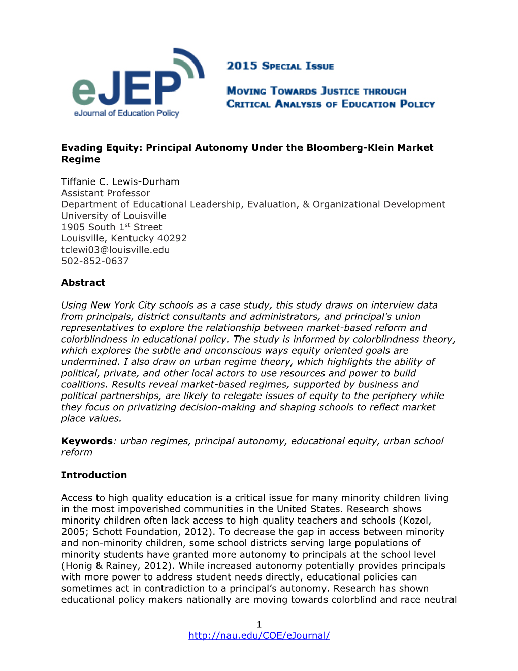 Evading Equity: Principal Autonomy Under the Bloomberg-Klein Market Regime