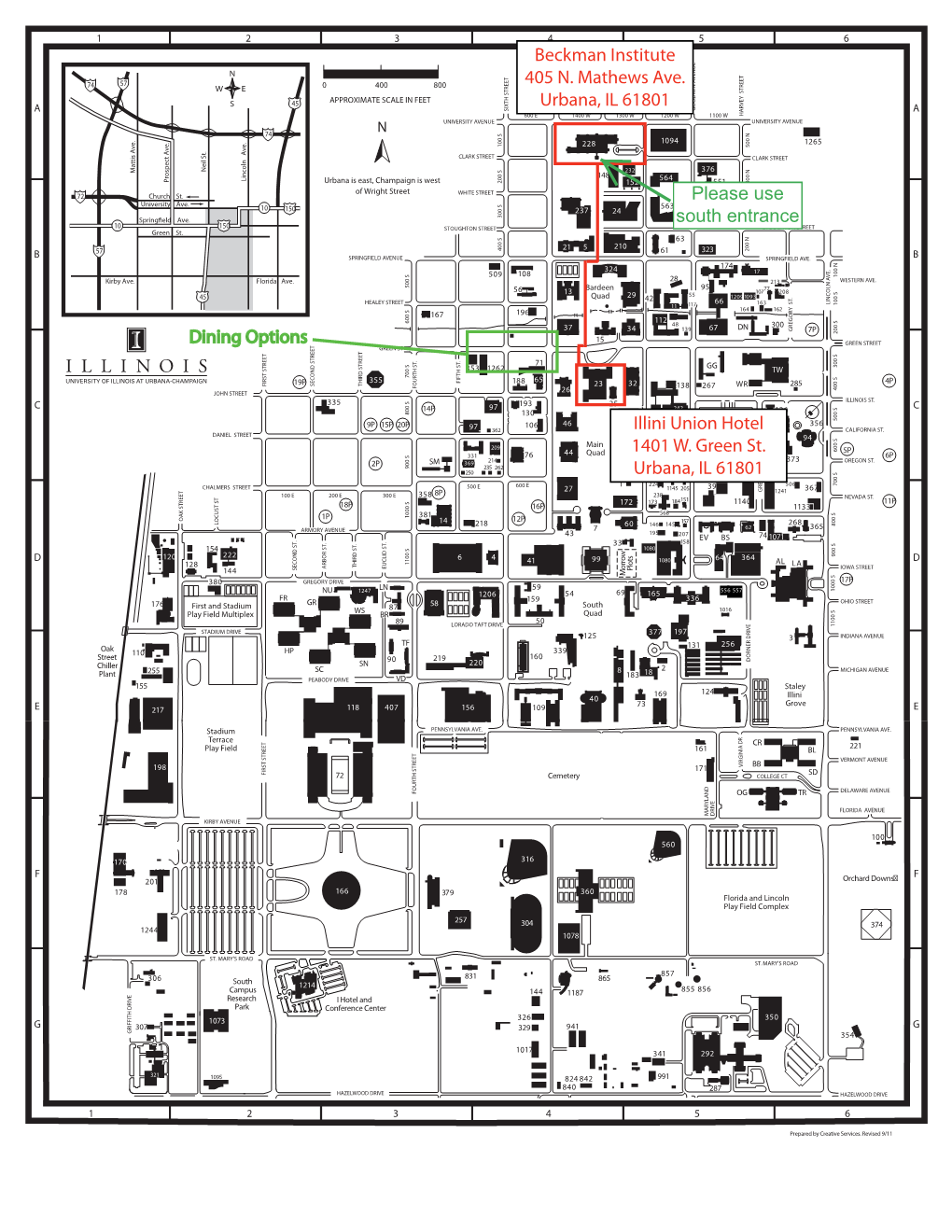 Campus 144 1187 855 856 Research I Hotel and Park Conference Center 1073 326 350 G 307 329 941 G GRIFFITH DRIVE 354 1017 321 341 292