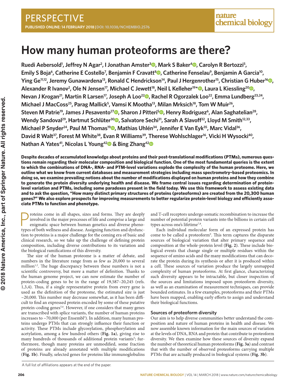 How Many Human Proteoforms Are There?