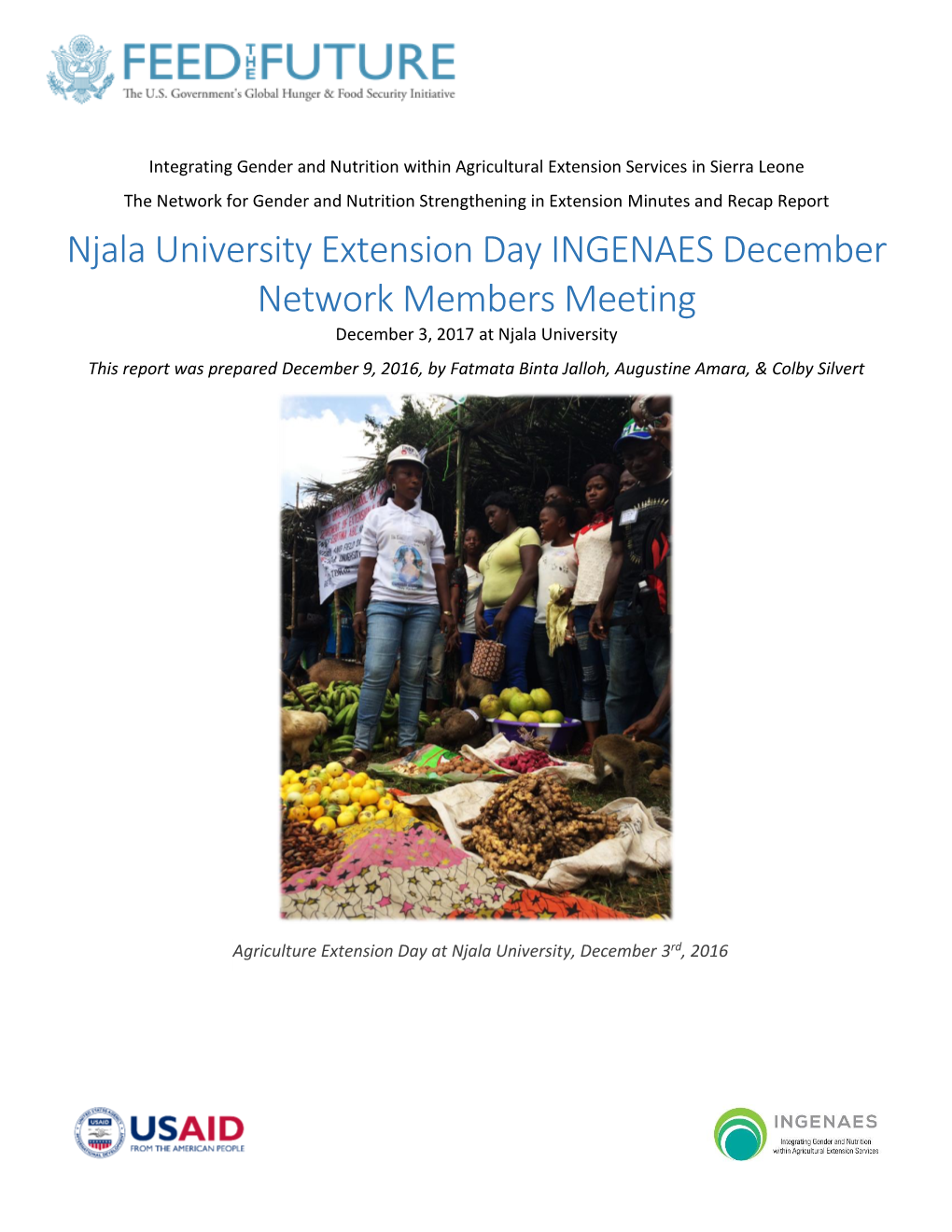 Njala University Extension Day INGENAES December Network