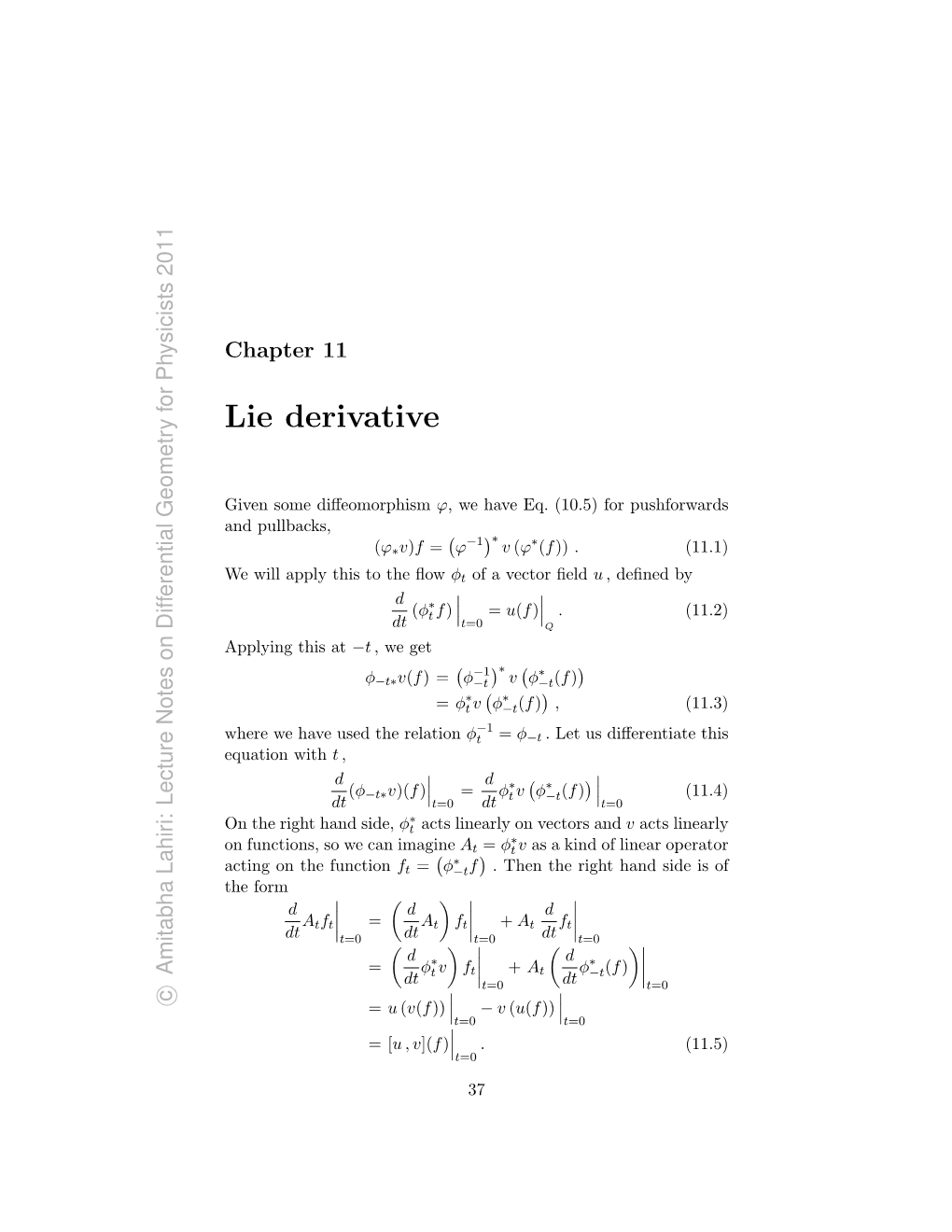 Lie Derivative