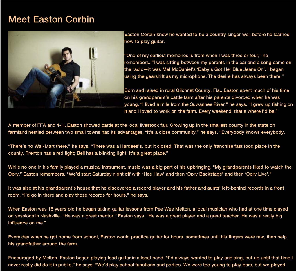 Easton Corbin - Easton Corbin