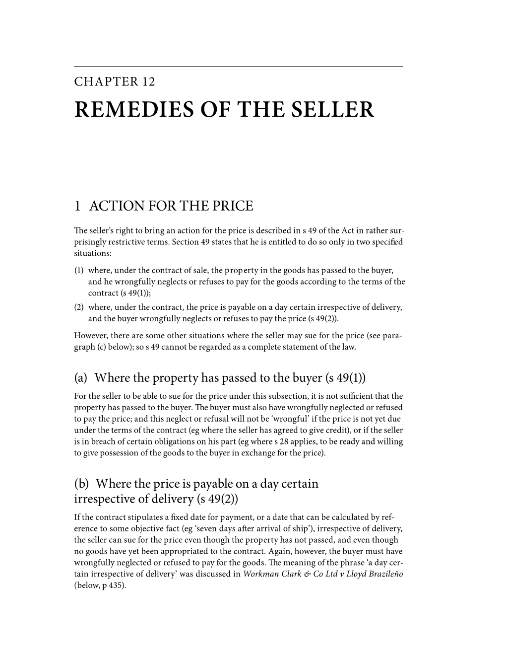 Remedies of the Seller