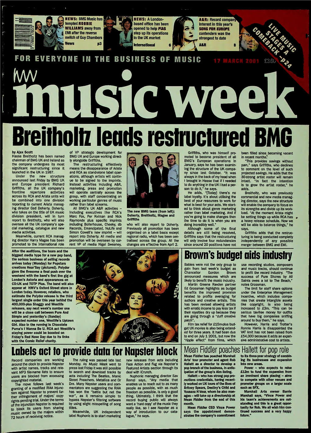 Breitholli Leads Reslruclured BM6 by Ajax Scott Hasse Breitholtz Bas Been Namec Chairman of BMG UK and Ireland As the Company Un