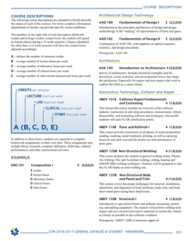 Course Descriptions