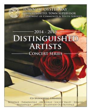 Distinguished Artists Concert Series