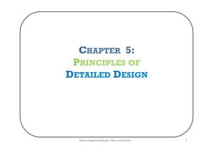 Chapter 5: Principles of Detailed Design
