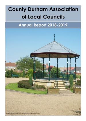 County Durham Association of Local Councils Annual Report 2018-2019
