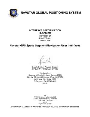 IS-GPS-200D + IRN-200D-001, Mar 2006