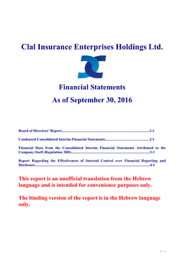 Clal Insurance Enterprises Holdings Ltd