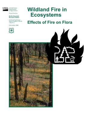 Wildland Fire in Ecosystems: Effects of Fire on Flora