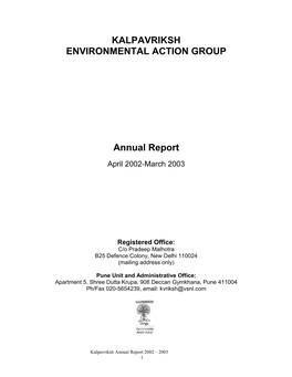 Annual Report 2002-2003