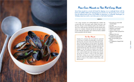 Penn Cove Mussels in Thai Red Curry Broth