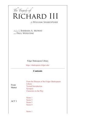 Richard III Opens, Richard Is Duke of Gloucester and His Brother, Edward IV, Is King