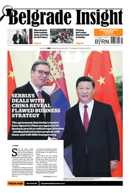Serbia's Deals with China Reveal Flawed Business