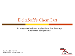 Deltasoft's Chemcart