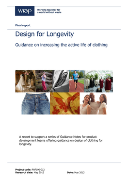 Design for Longevity