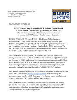 Leaders in LGBT Healthcare Equality