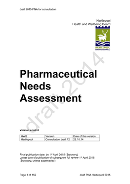 Pharmaceutical Needs Assessment