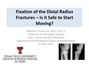 Fracture of the Distal Radius