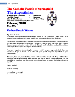 The Augustinian February 2010