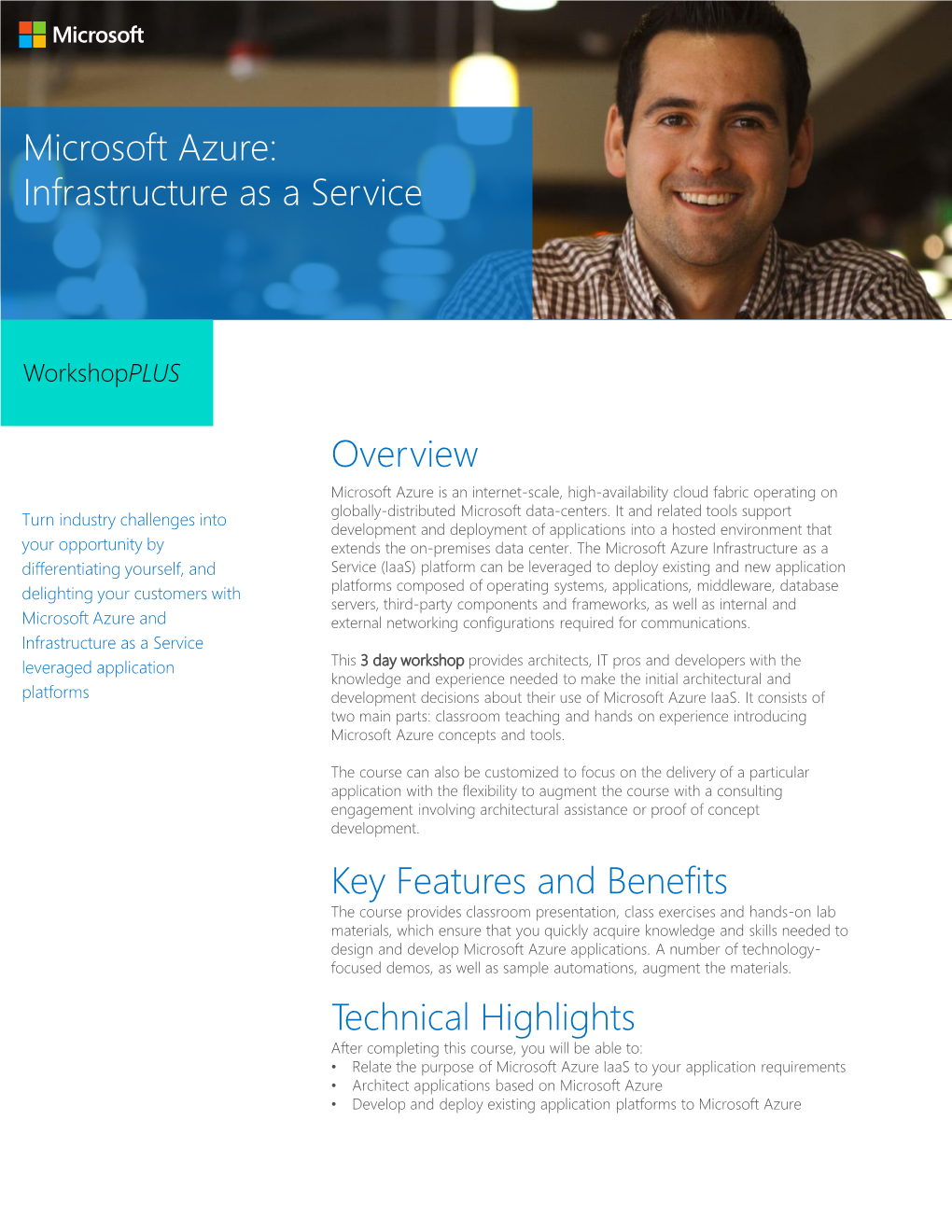 Microsoft Azure: Infrastructure As a Service Overview Key Features And