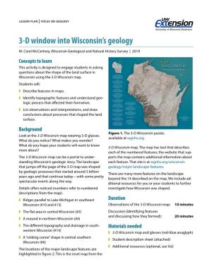 3-D Window Into Wisconsin's Geology