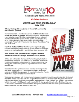 Winter Jam Tour Spectacular Nov 2011