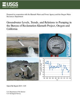 Groundwater Levels, Trends, and Relations to Pumping in the Bureau of Reclamation Klamath Project, Oregon and California