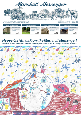 Happy Christmas from the Marnhull Messenger! This Christmas Scene Was Created by Georgina Horn, from St