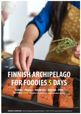 Finnish Archipelago for Foodies 5Days