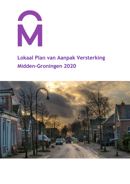 Lokaal Plan Van Aanpak Versterking Midden-Groningen 2020