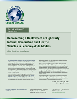 Representing a Deployment of Light-Duty Internal Combustion and Electric Vehicles in Economy-Wide Models