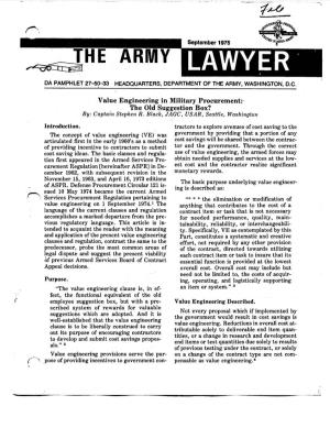 The Army Lawyer Is Published Monthly by the Judge Quirements