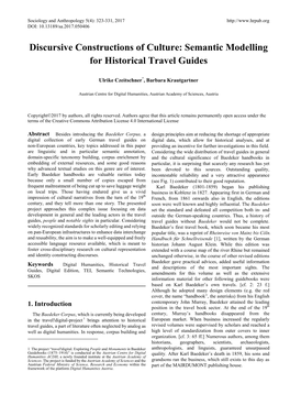 Semantic Modelling for Historical Travel Guides