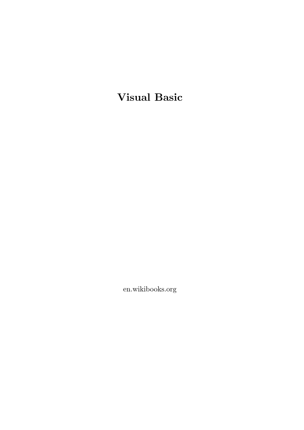 Visual Basic