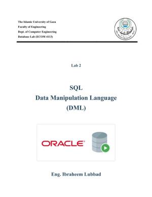SQL Data Manipulation Language (DML)