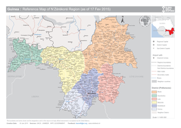 Guinea : Reference Map of N’Zérékoré Region (As of 17 Fev 2015)