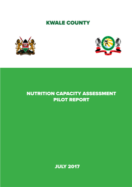 Kwale County Capacity Assessment Report – July 2017