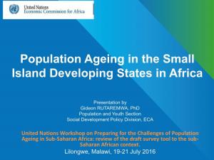 Population Ageing in the Small Island Developing States in Africa